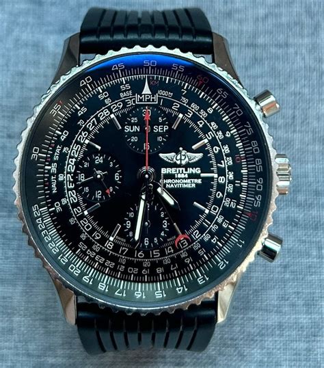 breitling 1884 automatic blaues ziffernblatt mit blauen lederarmband|Gebrauchte Breitling Navitimer 1884 Uhren kaufen .